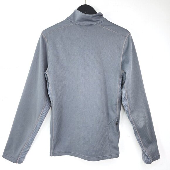 Nike LiveStrong Long Sleeve Gray Yellow Dri Fit Half Zip Top - Picture 4 of 7